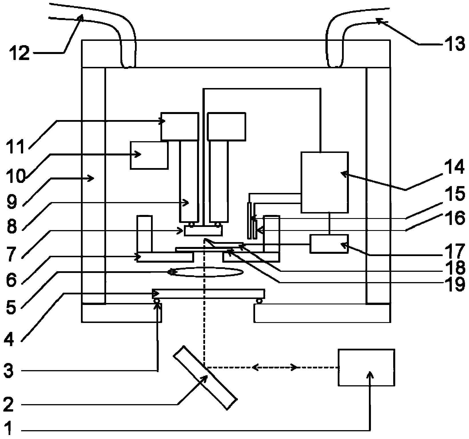 Electrochemical needle point enhanced Raman spectrometry instrument based on scanning probe microscope