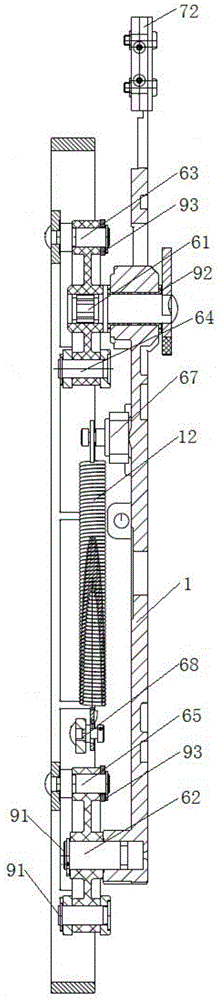 A kind of elevator door knife assembly