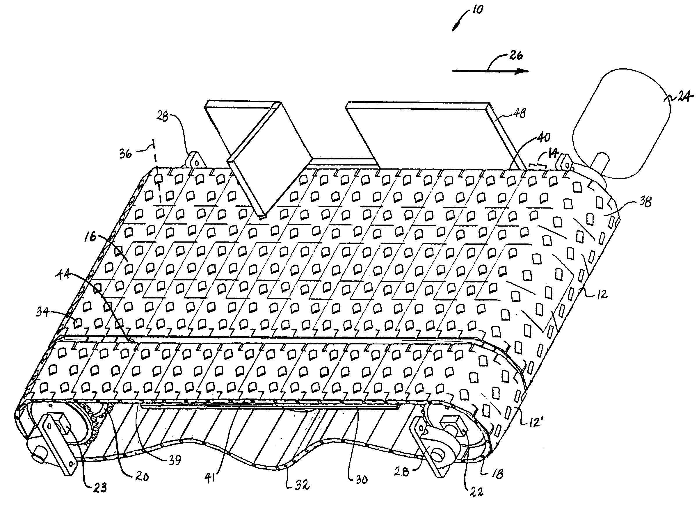 Angled-roller belt conveyor