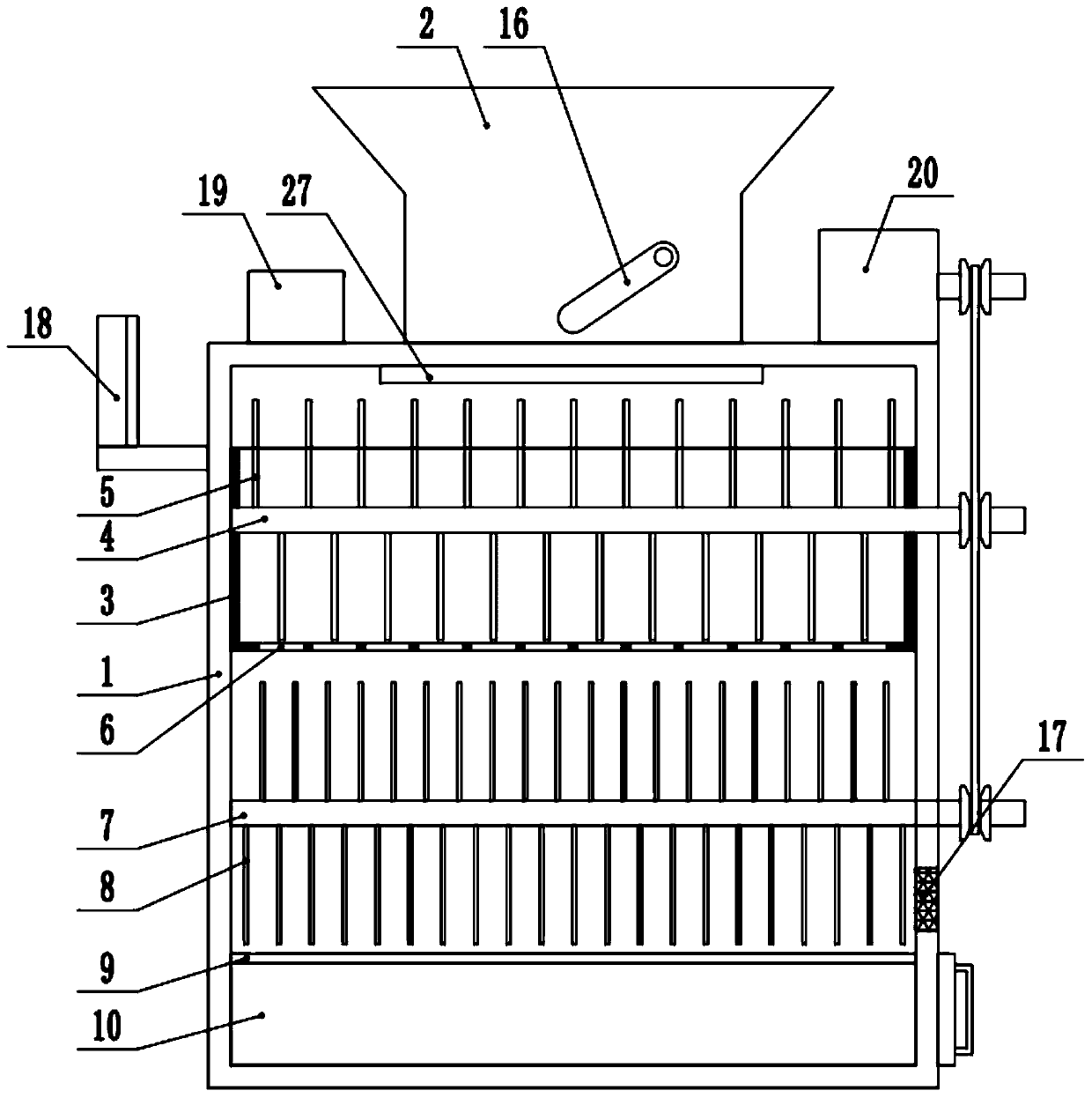 Environment-friendly and efficient waste incineration device