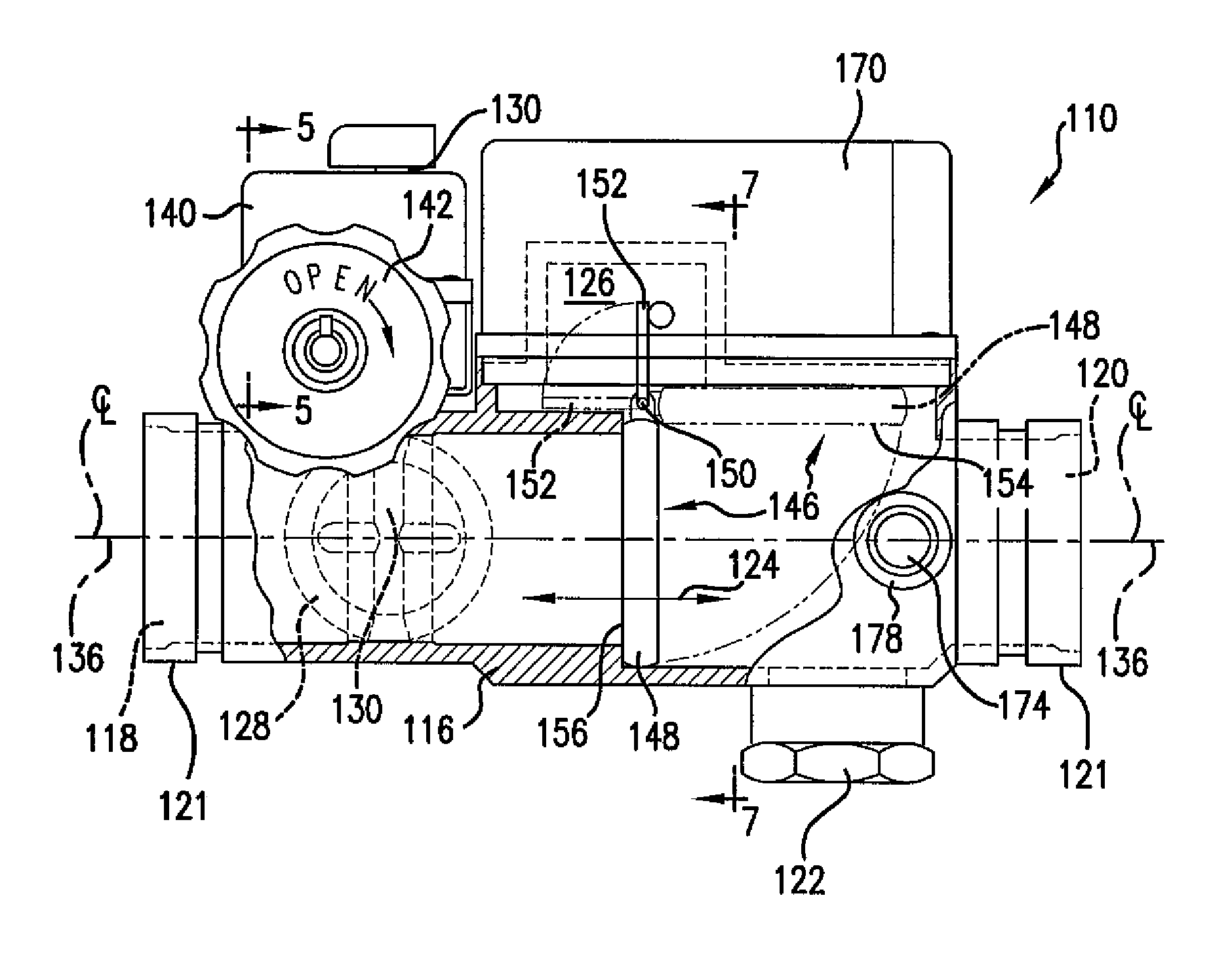 Flow control assembly for a fire sprinkler system