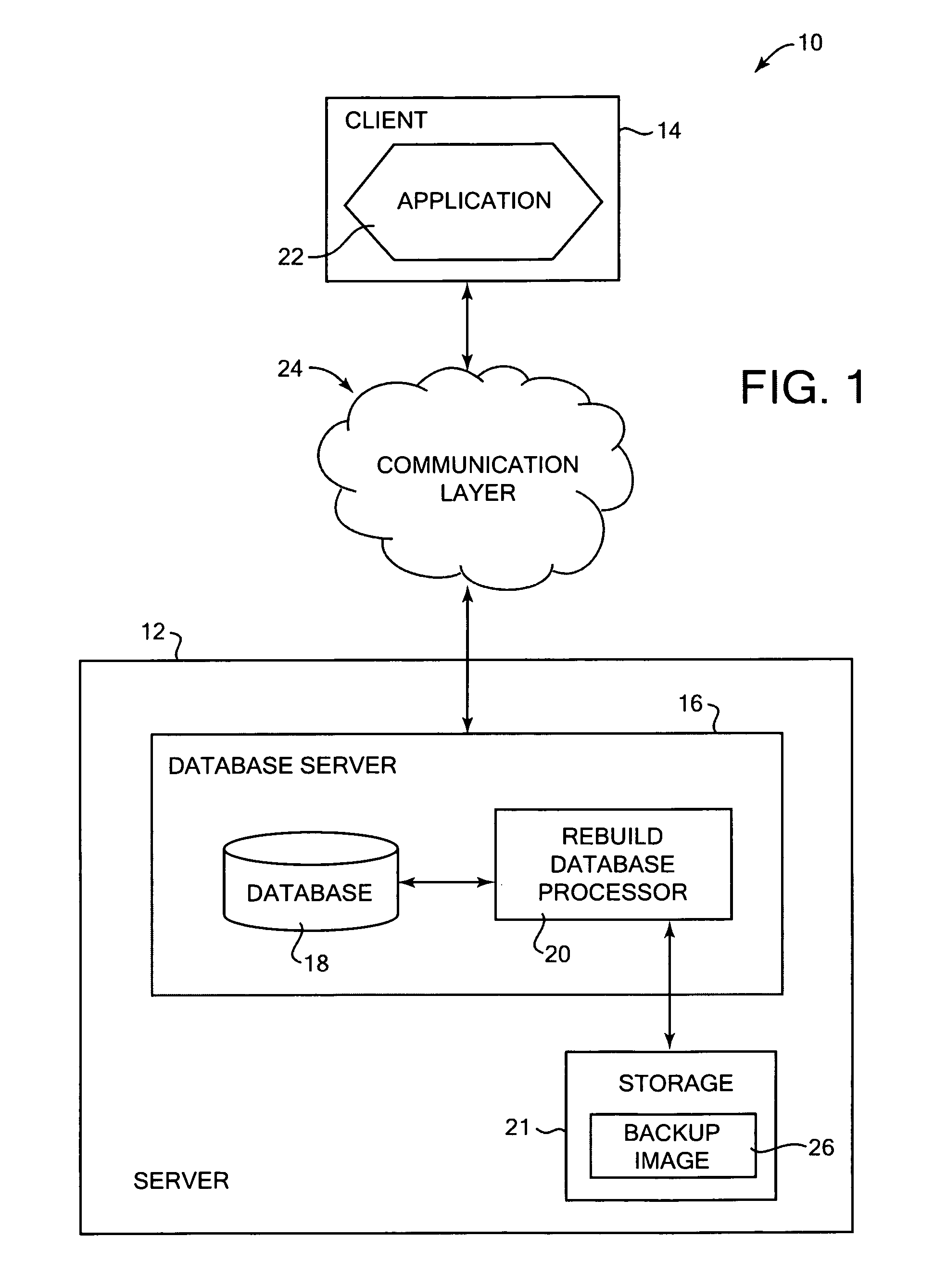 Method and system for building a database from backup data images