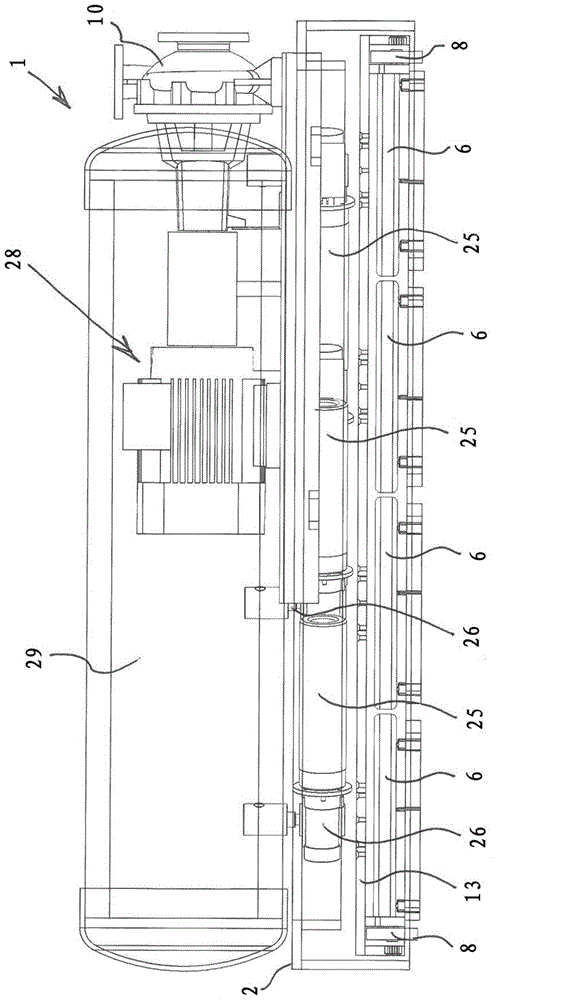 A submergible cleaning system