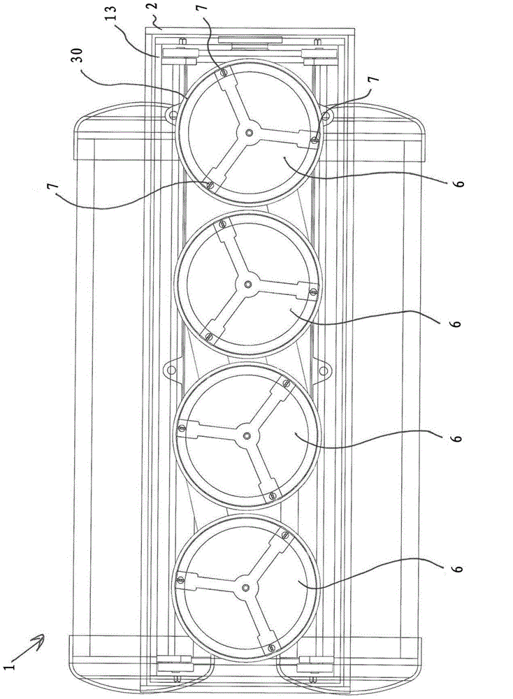 A submergible cleaning system