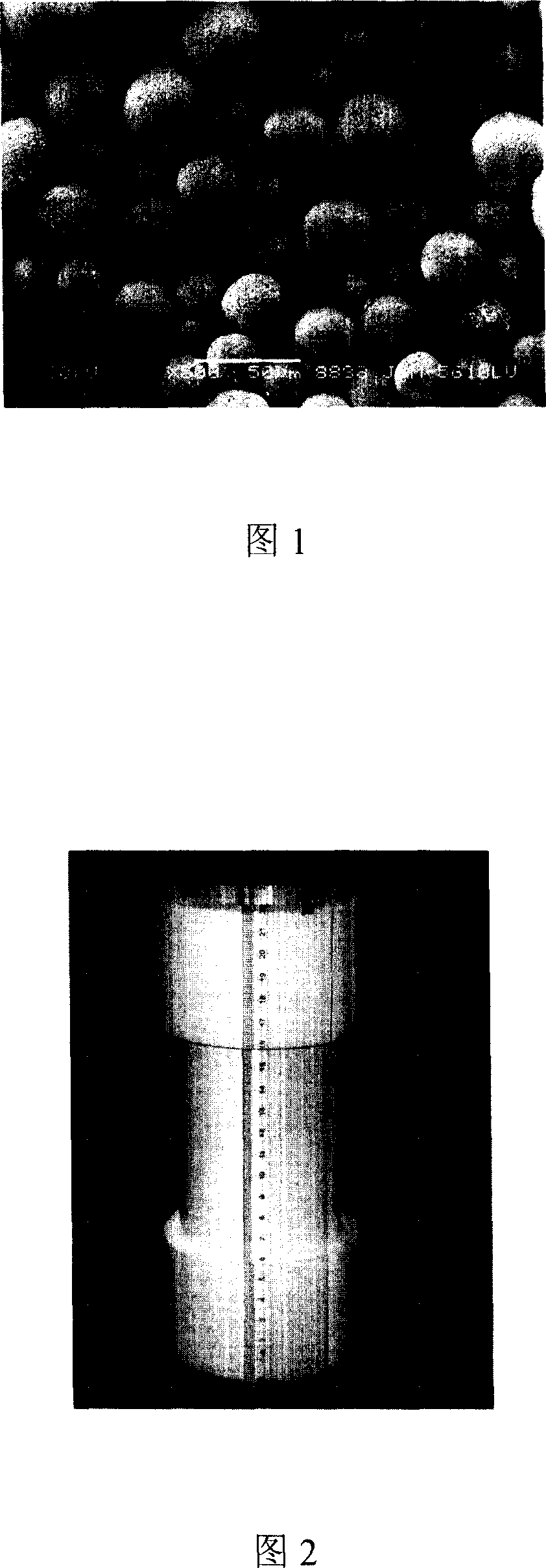 Preparing process of great size energy-storing dielectric ceramic