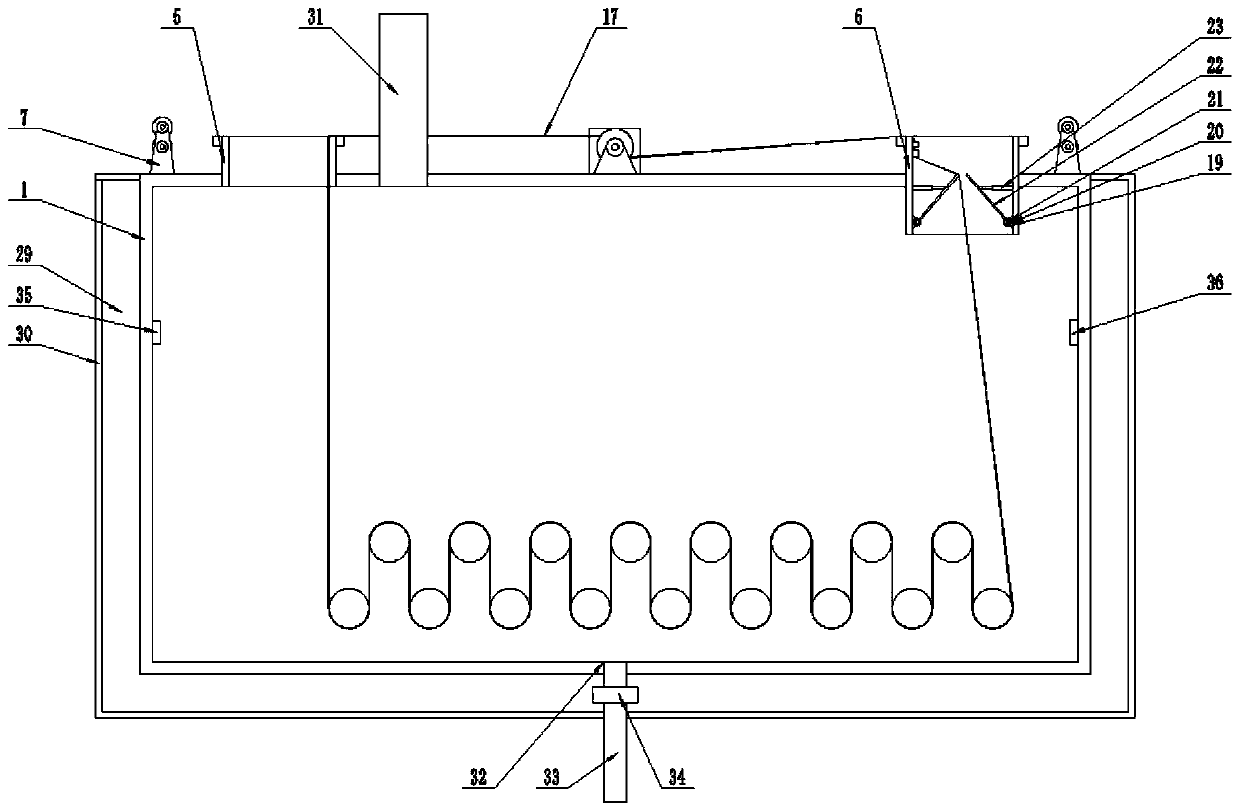 A kind of dyeing tube device which can save dye for fabric dyeing