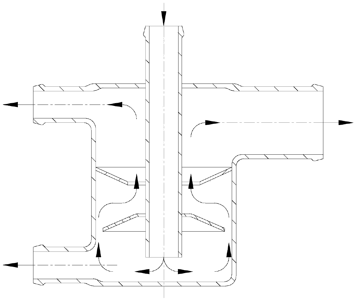 Steam-water separator for proton exchange membrane fuel cell engine hydrogen subsystem