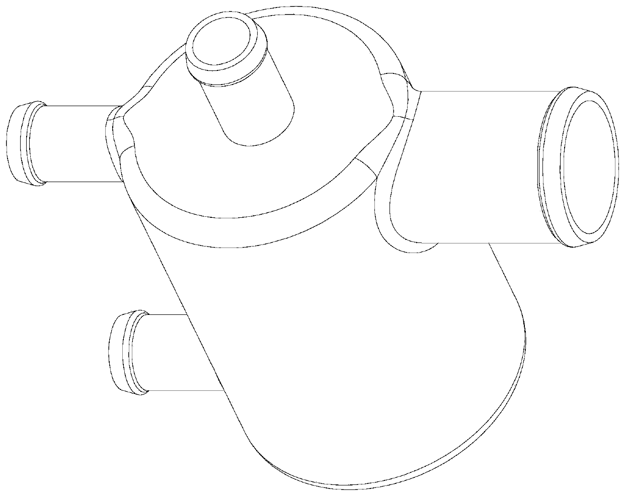 Steam-water separator for proton exchange membrane fuel cell engine hydrogen subsystem