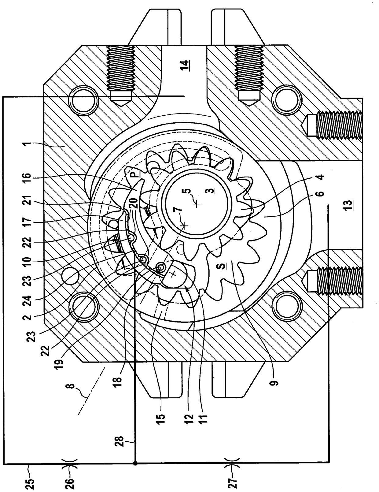 Internal gear machine