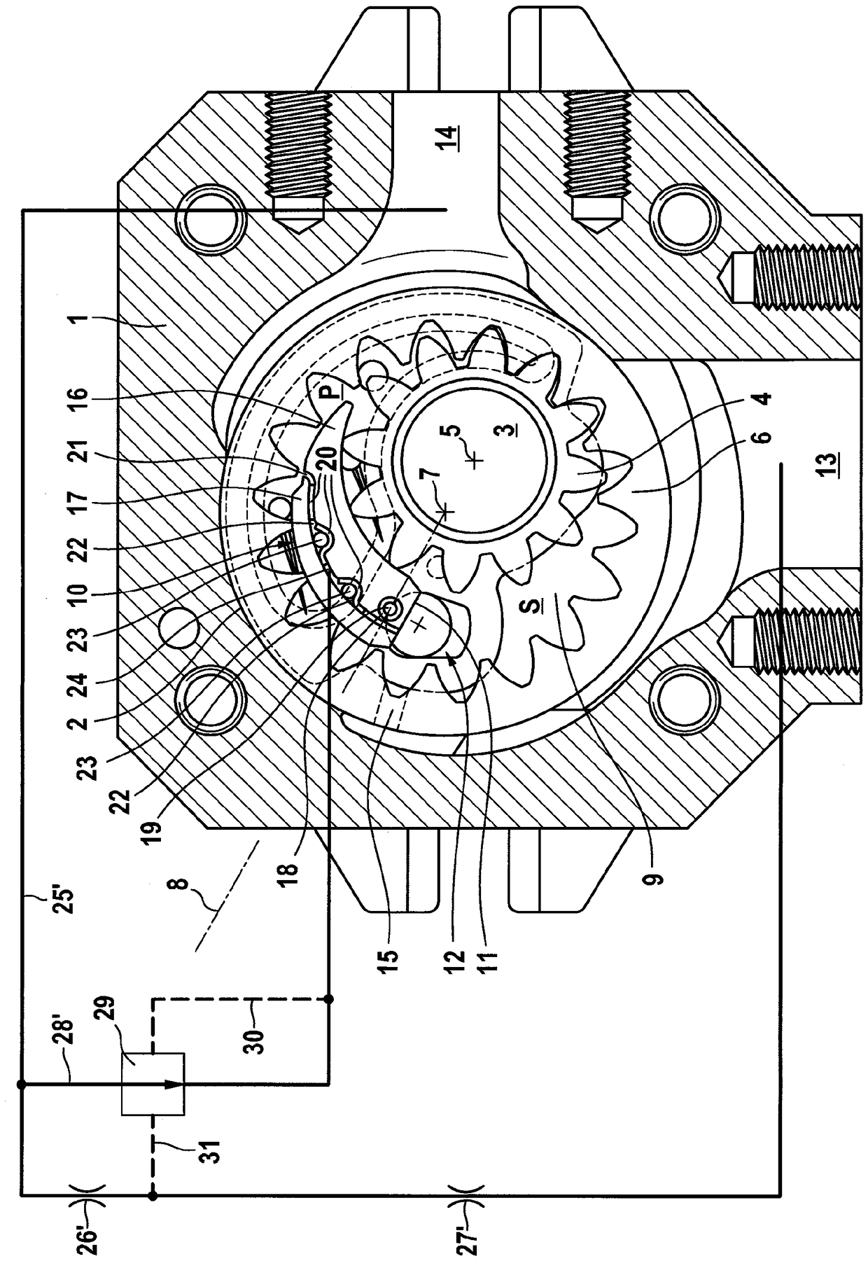 Internal gear machine