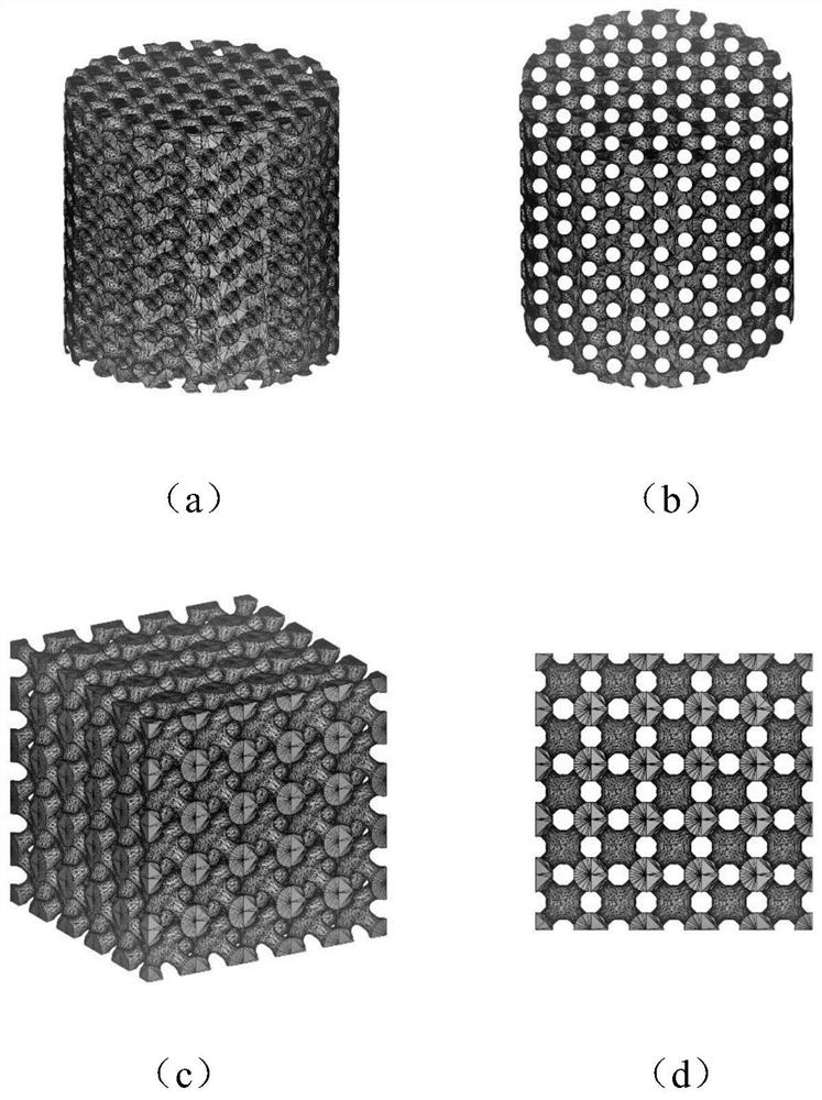 Biocomposite ceramic scaffold with controllable degradation performance and strength and preparation method thereof