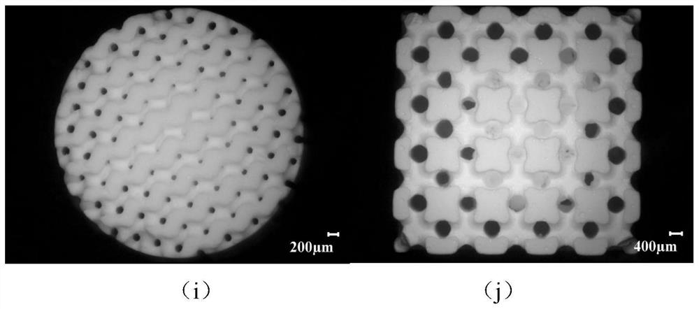 Biocomposite ceramic scaffold with controllable degradation performance and strength and preparation method thereof