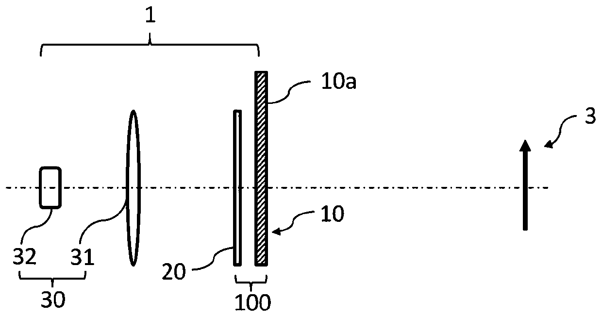 Diffraction suppressing optical member, diffraction suppressing display screen, and under-screen imaging device