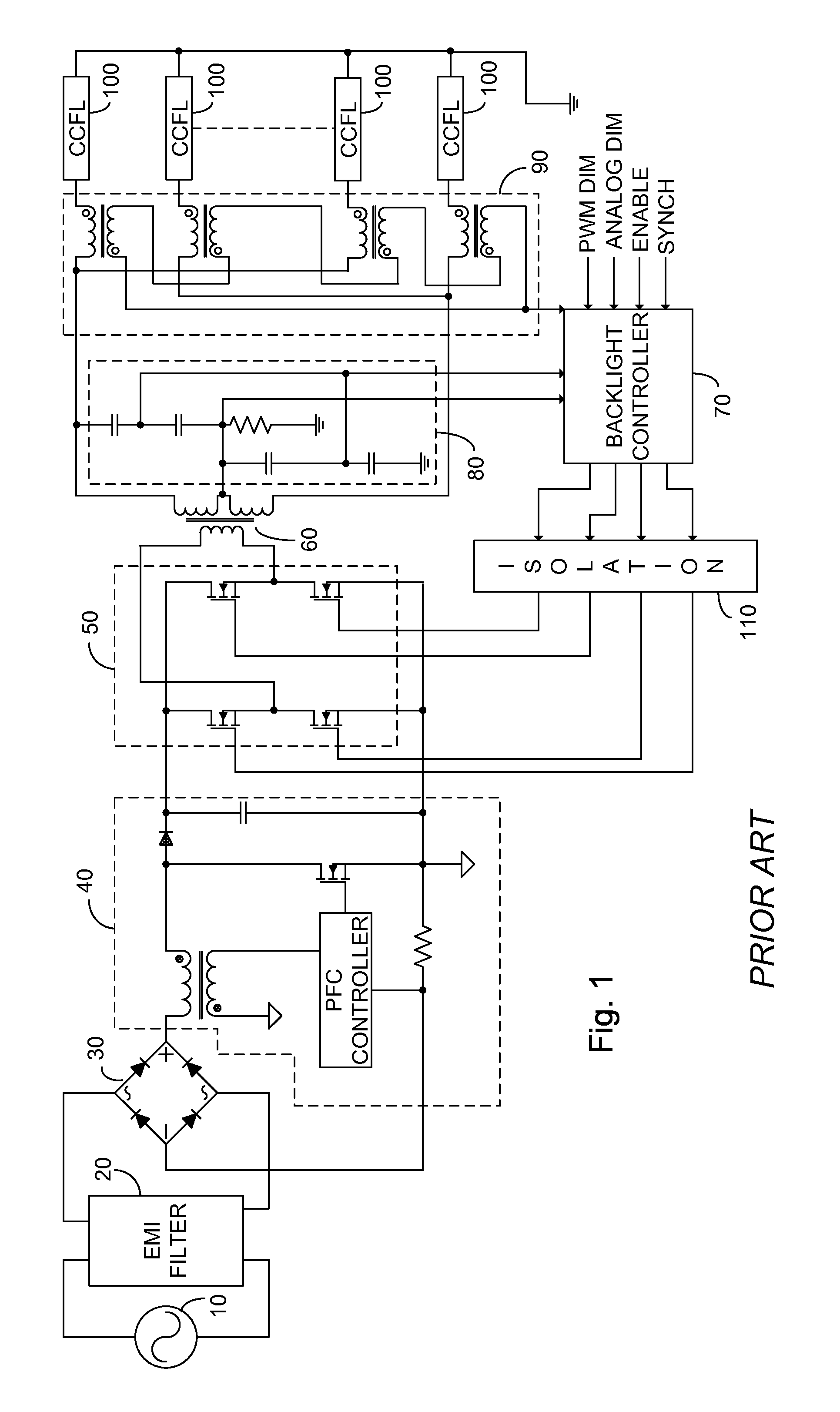 Integrated backlight control system