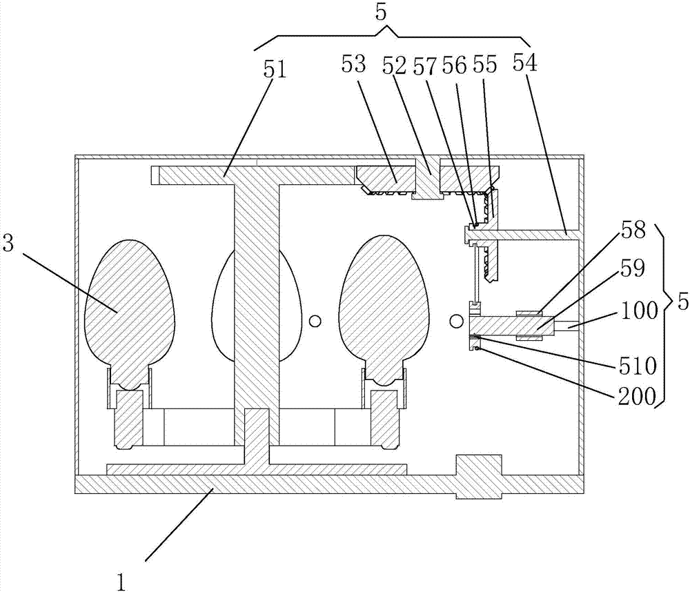 Wall lamp with bulbs capable of being replaced at will