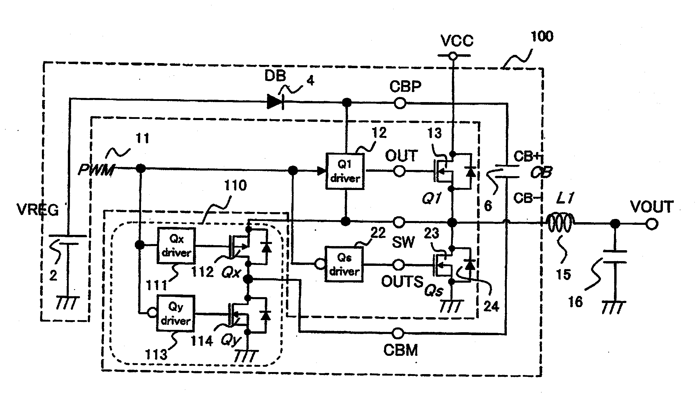 Bootstrap circuit and step-down converter using same