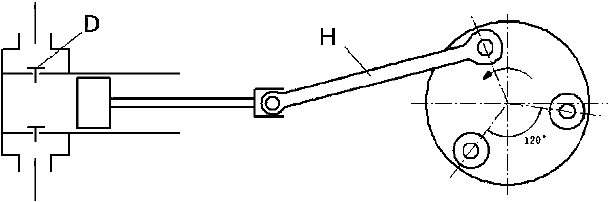 Hydraulic reciprocating driving mechanism and hydraulic reciprocating driving pump