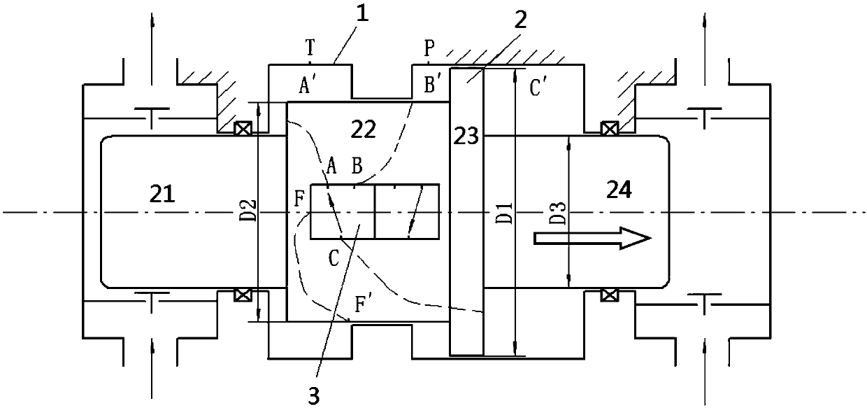 Hydraulic reciprocating driving mechanism and hydraulic reciprocating driving pump