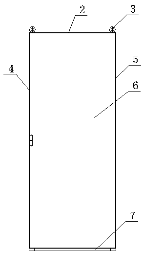 Electric cabinet with square tube frame