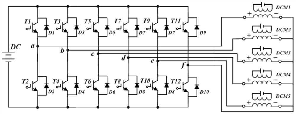 A DC motor parallel control system and current following control method