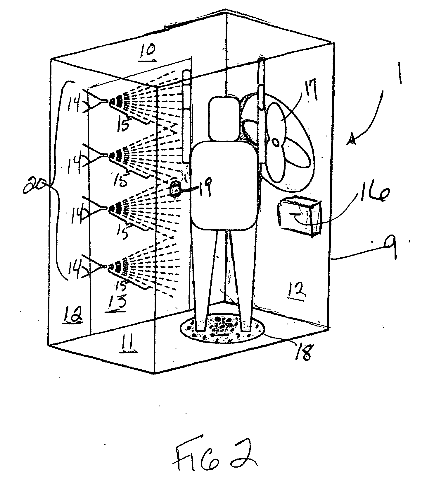 Coin operated suntan lotion spray machine