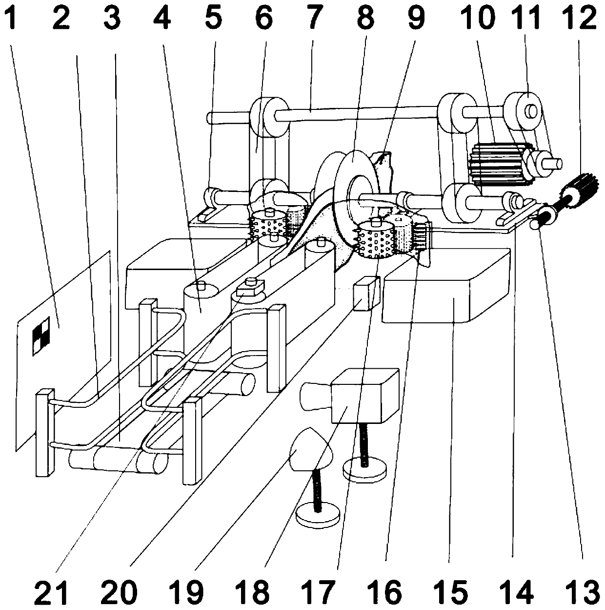 Image recognition system-based intelligent freshwater fish automatic bone-flesh slicing machine