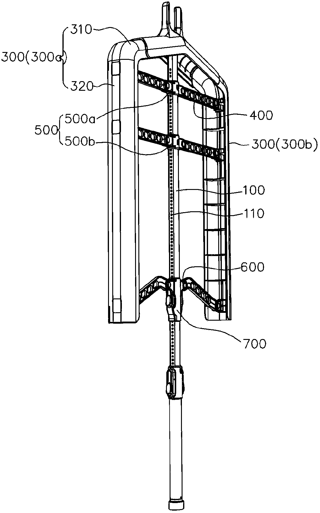 Standing steam iron