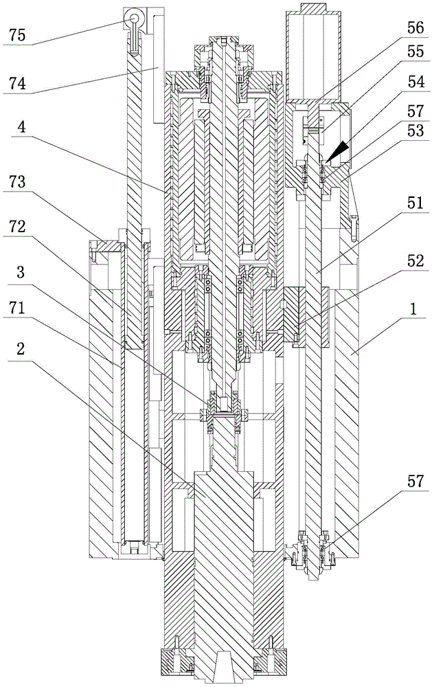 A built-in machine tool spindle drive device