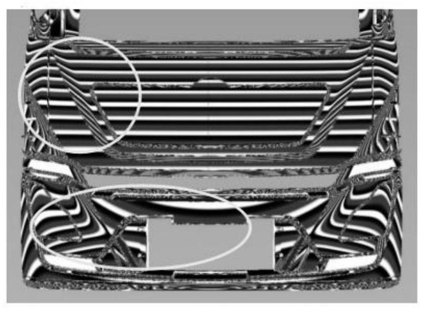 Design method for solving inconsistent highlight of vehicle body profile