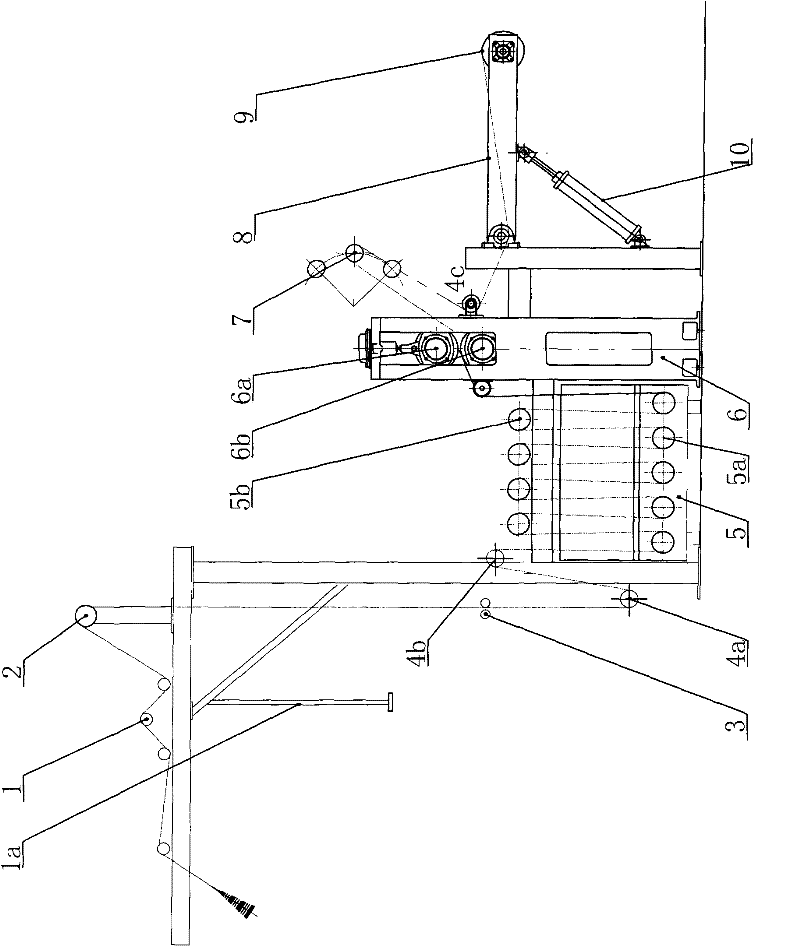 Terylene grey fabric pretreating device