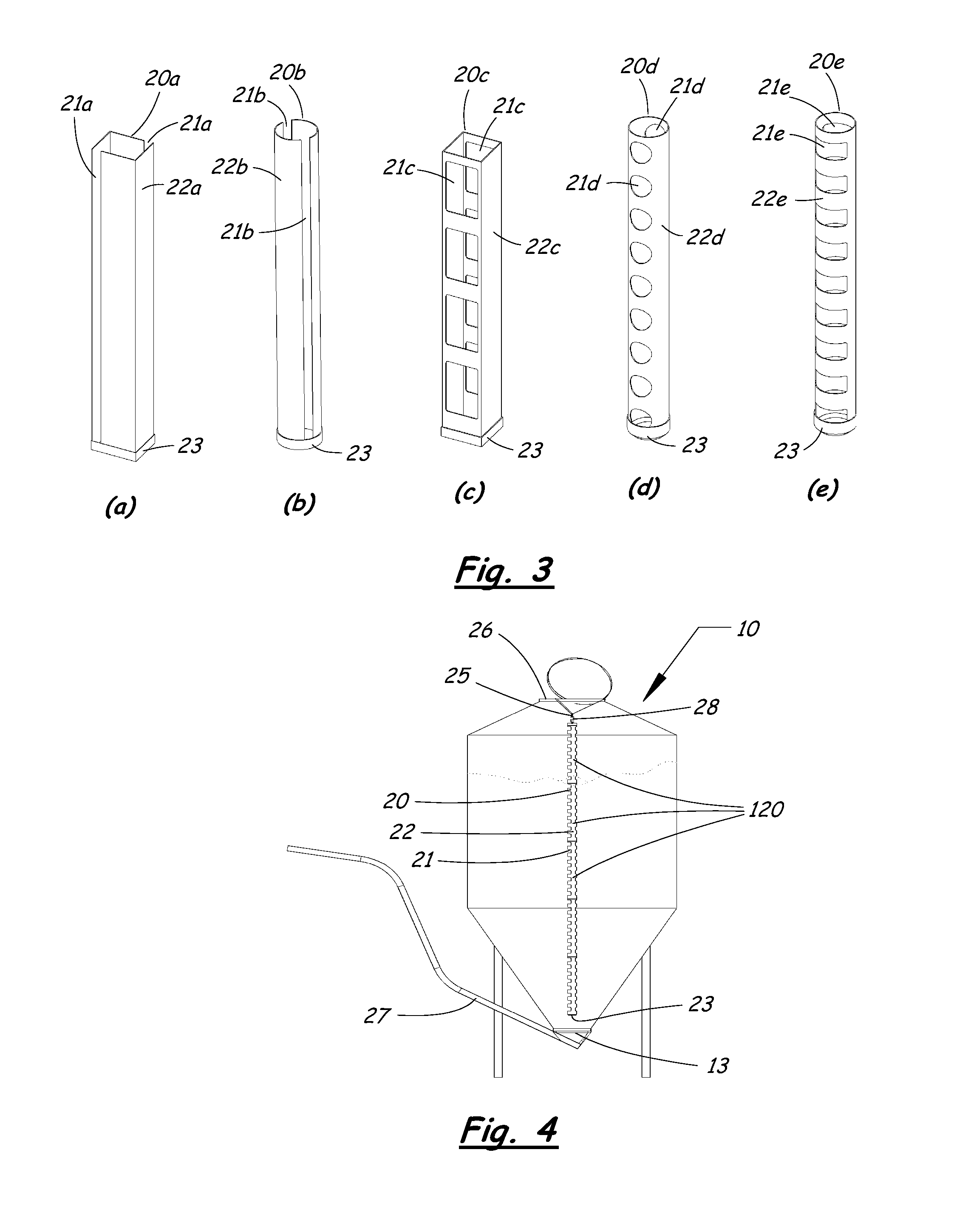 System for measuring level of dry bulk material in container