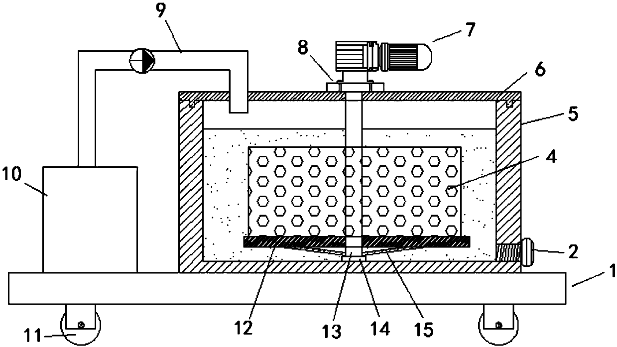 Sand washing device for geological logging