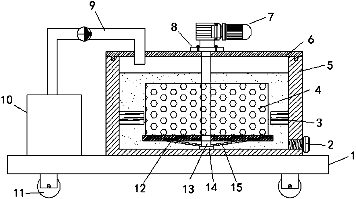 Sand washing device for geological logging