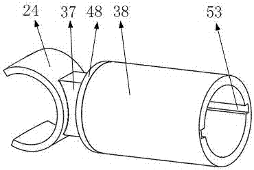 Mechanism for preventing birds from nesting on wire based on compression bar structure