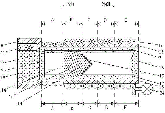 Electromagnetically controlled display device