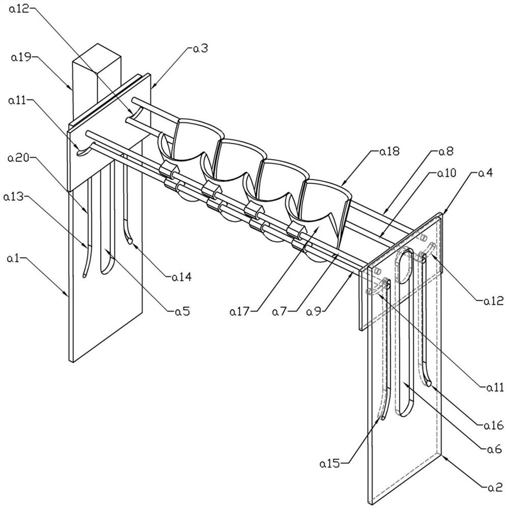 Efficient automatic sealing structure