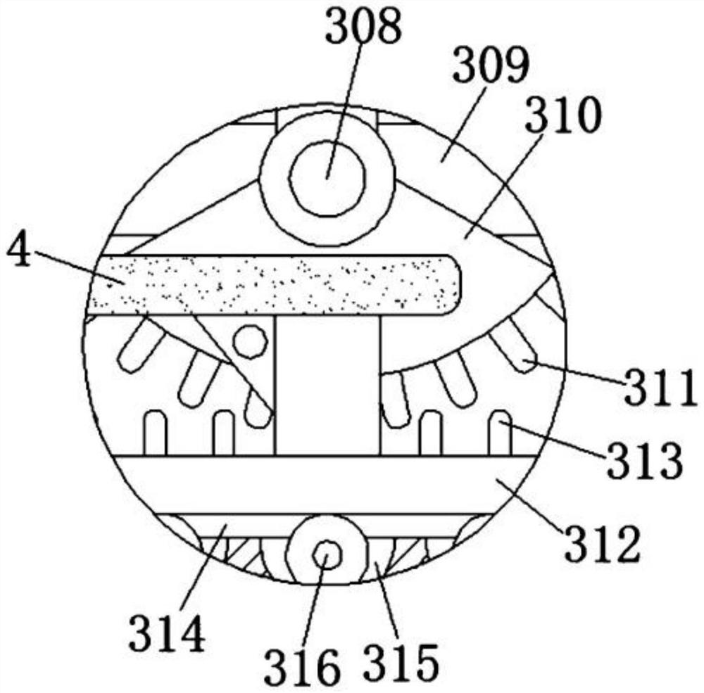 Clam cleaning device and method based on oscillation force and stirring centrifugal force linkage