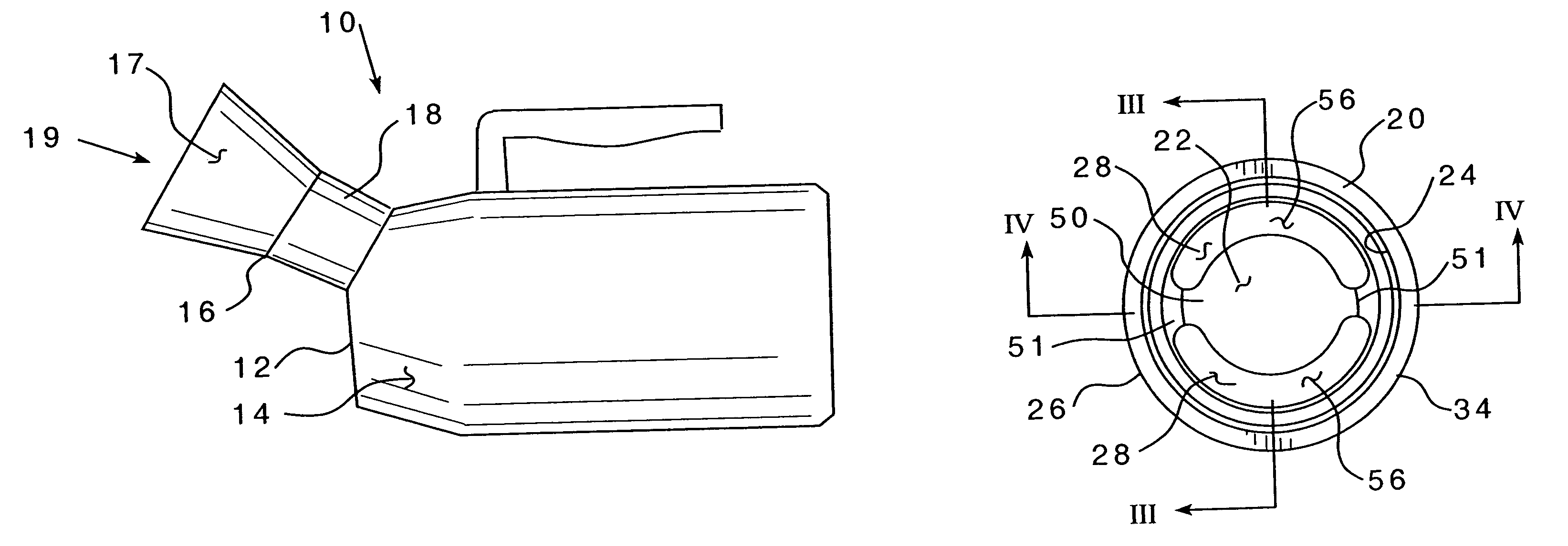 Portable urinal with a shaped inlet and a membrane valve