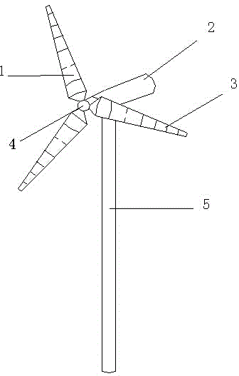 Horizontal shaft wind turbine free of blade tip eddies