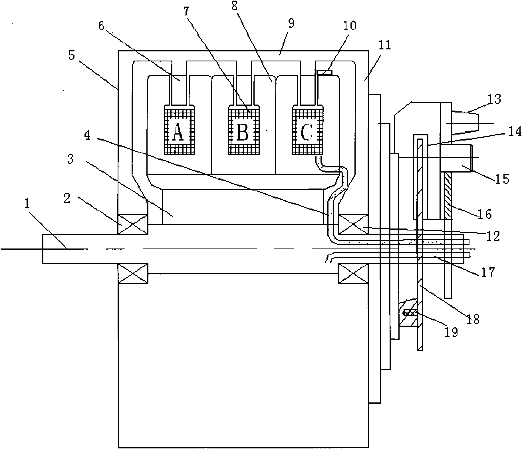 Electric wheel hub motor