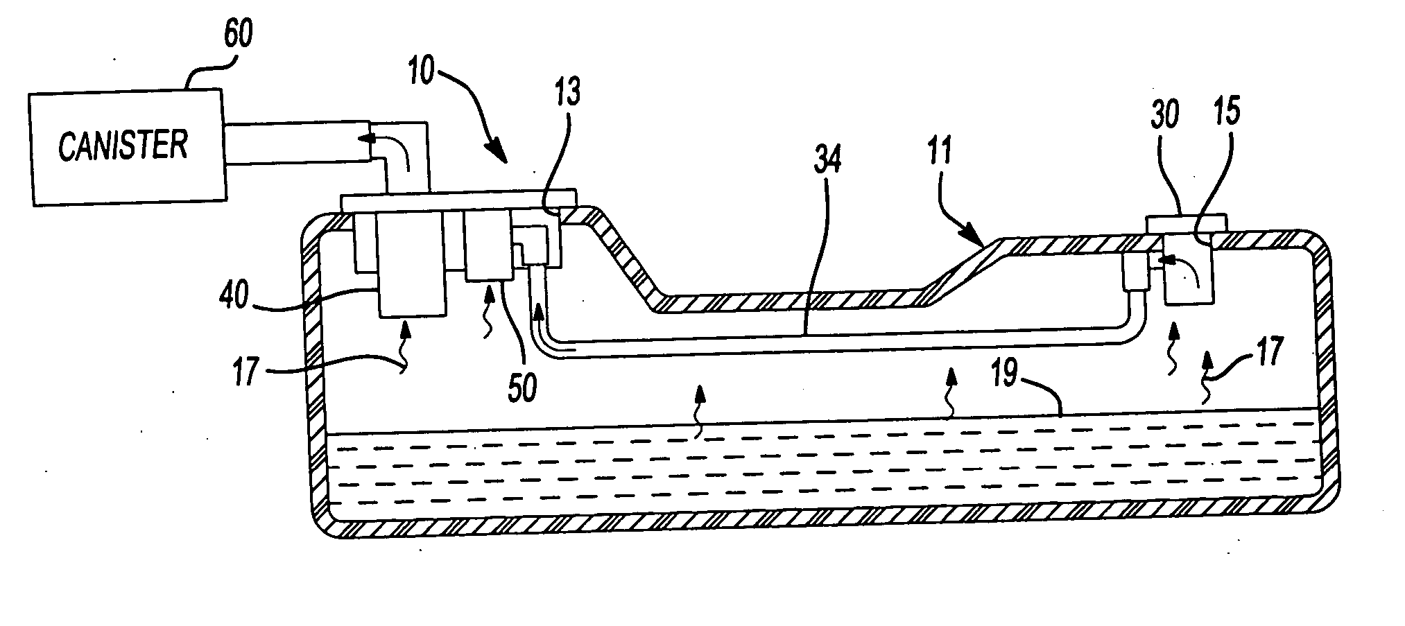 Fuel pump module with improved vapor vent manifold