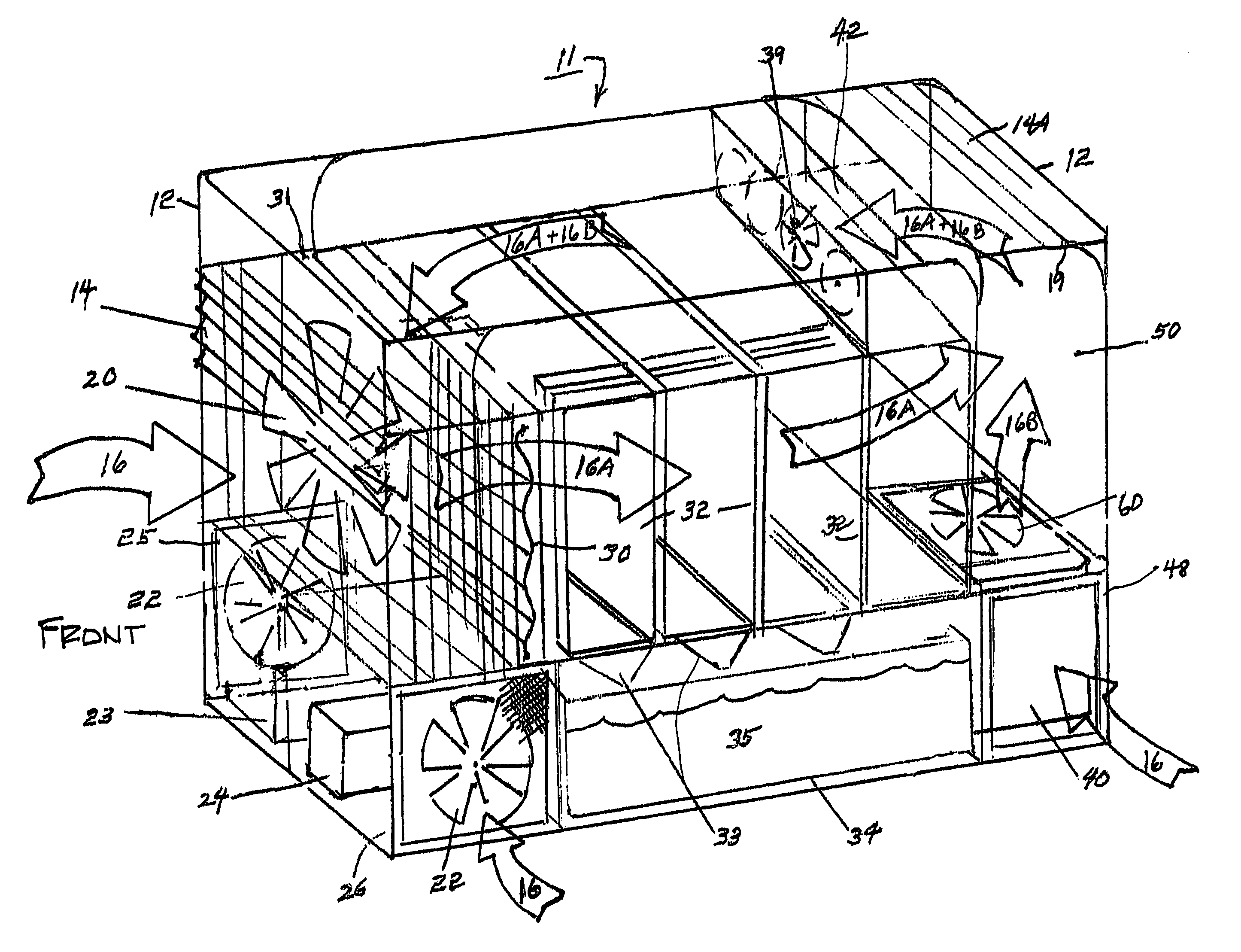 Apparatus and method for producing water from air