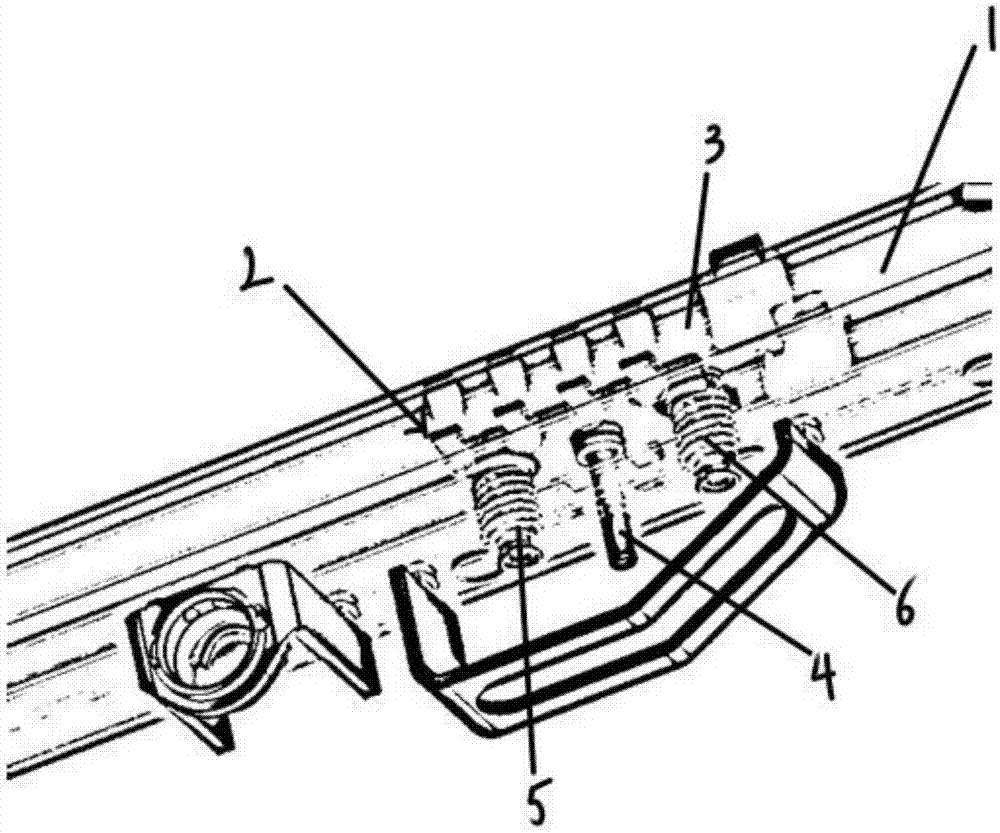 Slide rail and slide rail locking spring assembling device