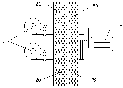 On-line production line for producing water absorption core bodies of sanitation supplies