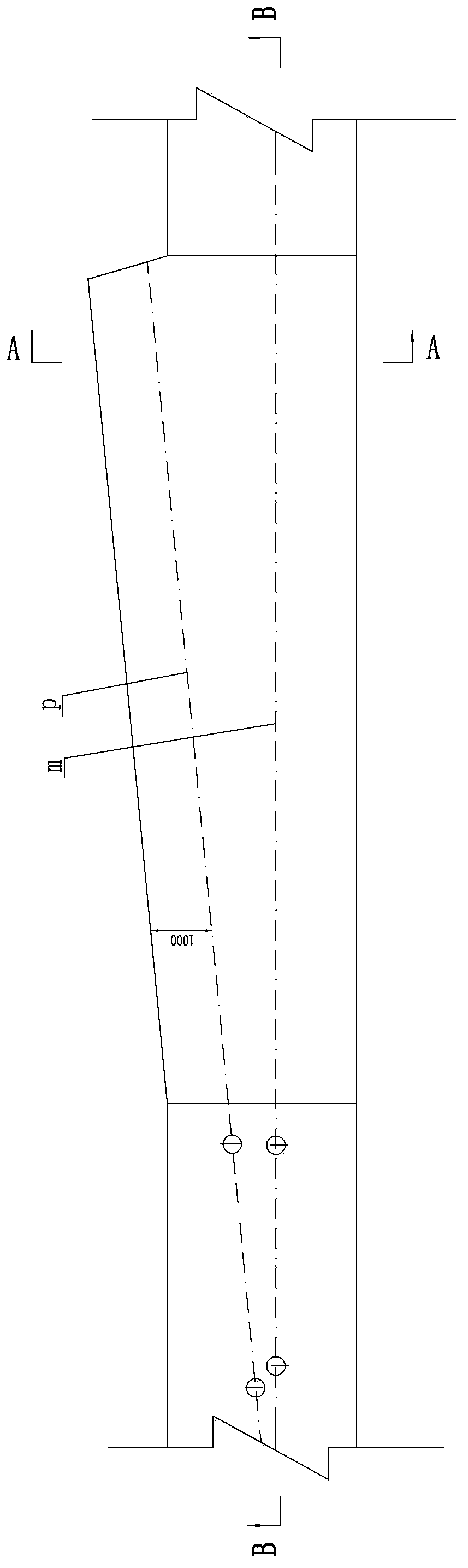 Method for controlling drawing of excavation outline in three-centered arch and fork construction of sinking and driving engineering