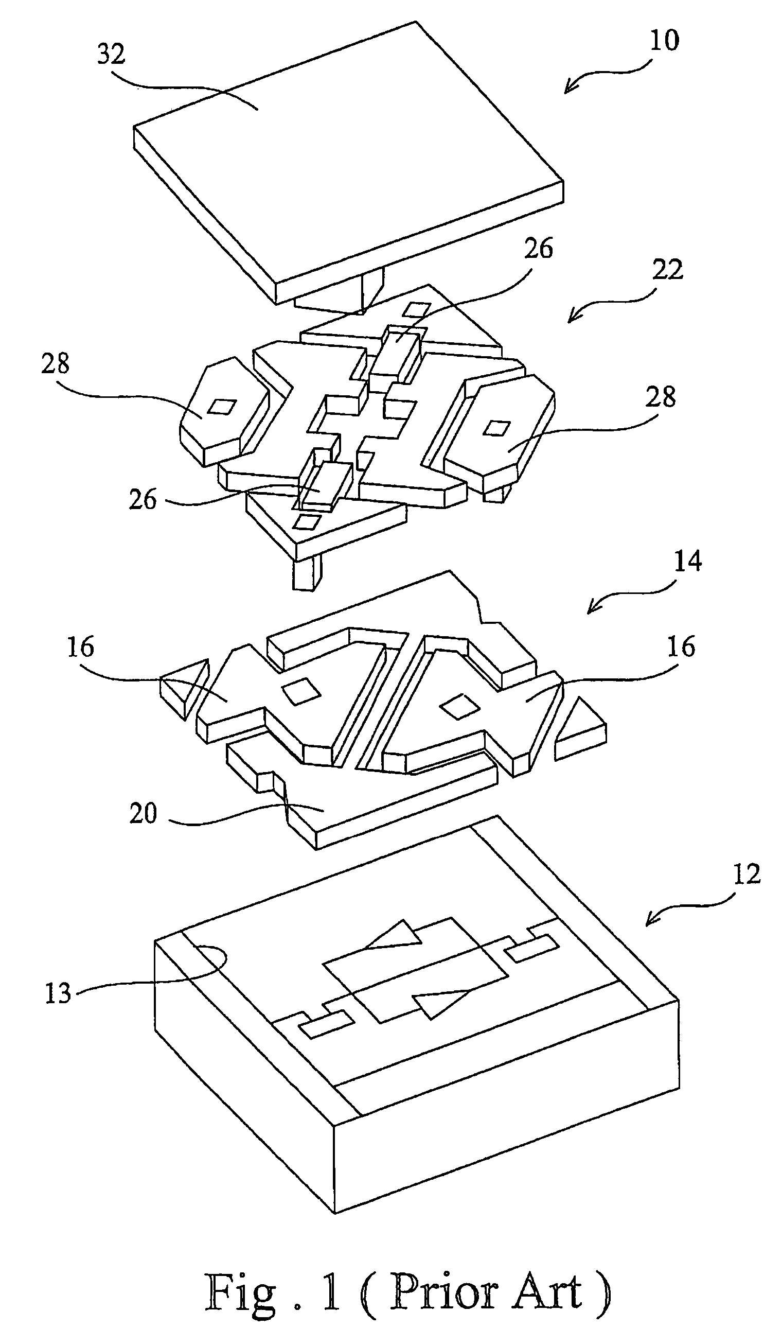 Micromirror for MEMS device