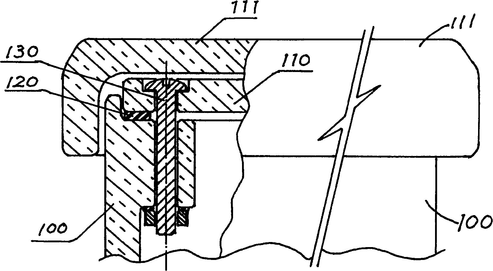 Water tank device for water pressurizing flushing closet