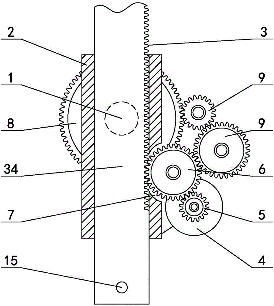 Automatic anti-collision device and method of cylindrical mast