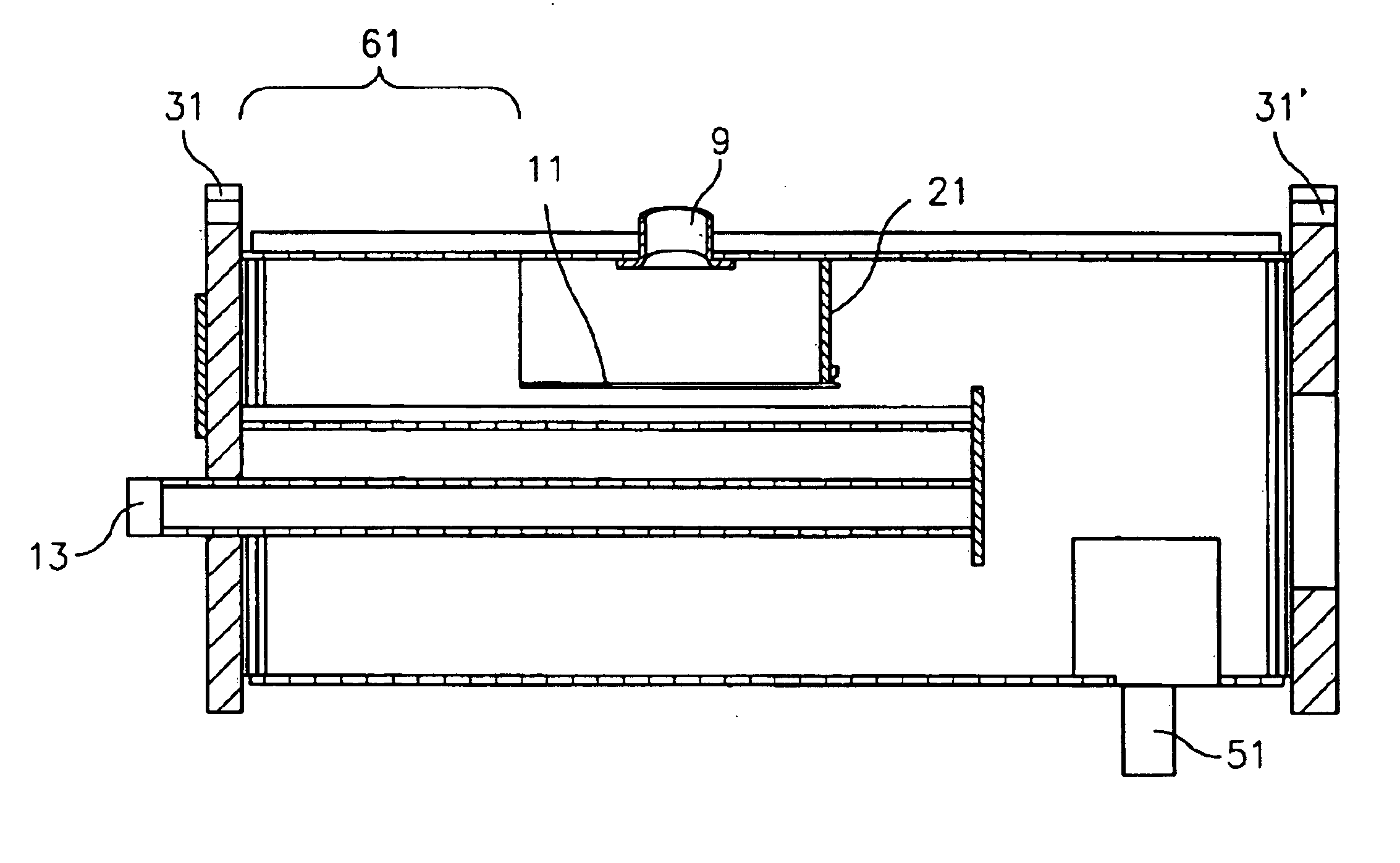 Economizer chamber for minimizing pressure pulsations