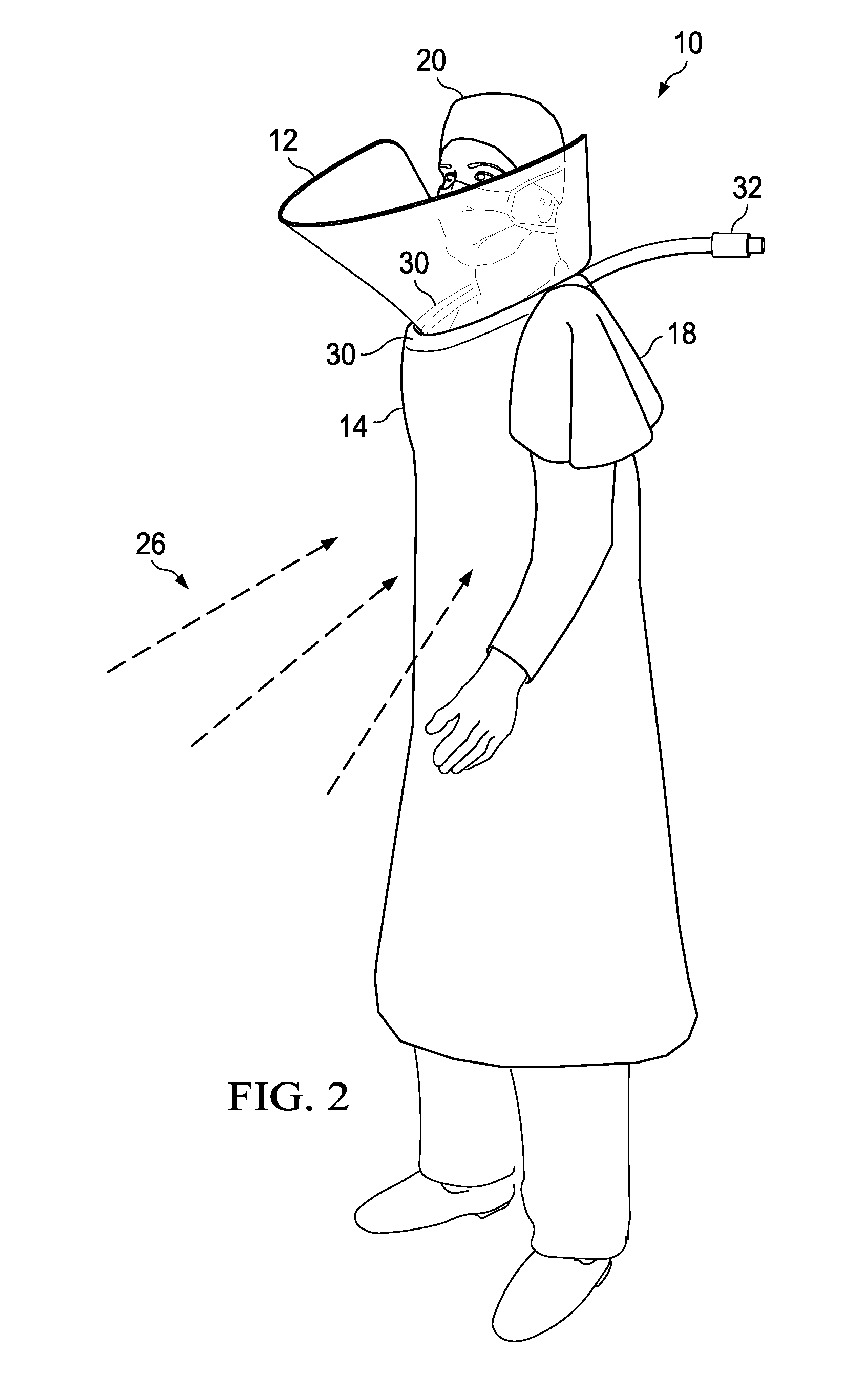 System and method for providing a suspended personal radiation protection system